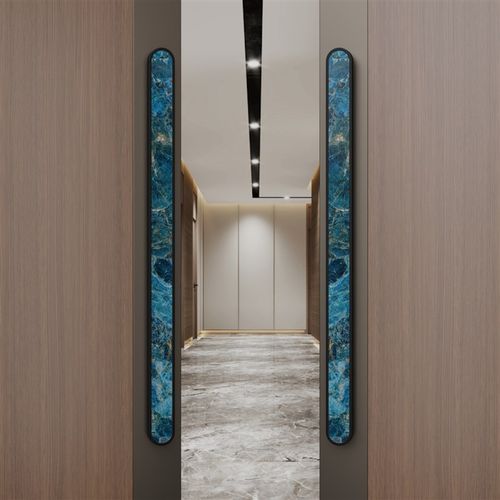 新中式玻璃门拉手对开门门把手对装推拉办公室酒店包厢实木门把手