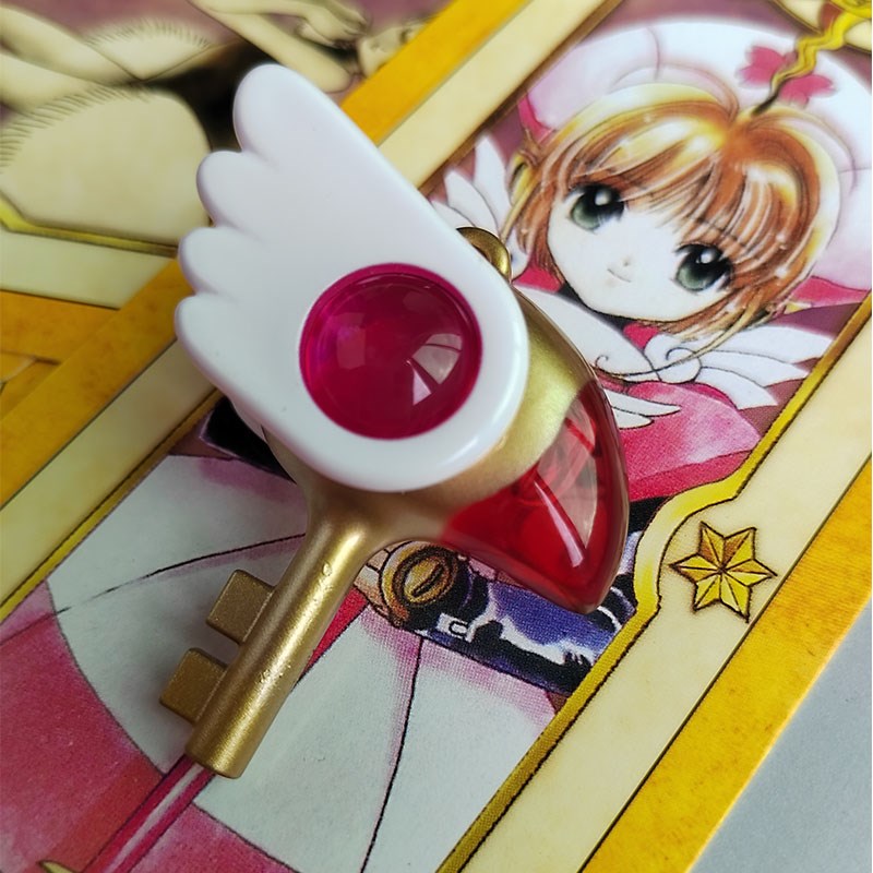 二次元cos百变小樱魔法吊坠摩卡少女动漫礼物库洛牌鸟头钥匙项链