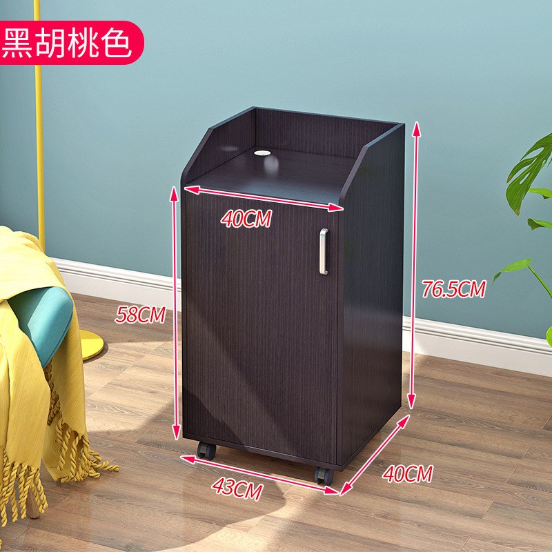 简易矮柜客厅茶水柜带轮墙边角柜放水桶小柜子夹缝茶桌板式餐边柜