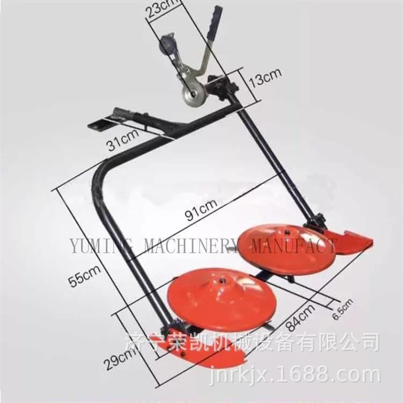 新型拖拉机前置割草机 前置手扶拖拉机带割草机 圆盘打草机割草机