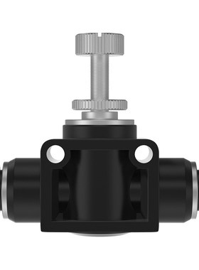 TPM朝日气动黑色L型节流阀SL12/14气管调速快插01/02/03-50只装