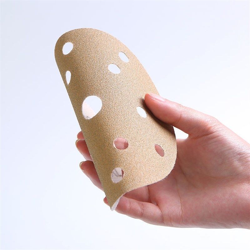 定制6寸17孔砂纸 油漆腻子砂纸汽车用打磨植绒砂纸片定制砂纸工厂