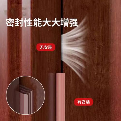 冬季防盗入户大门缝隙密封条进户隔音防撞房O门贴防风窗户填补神
