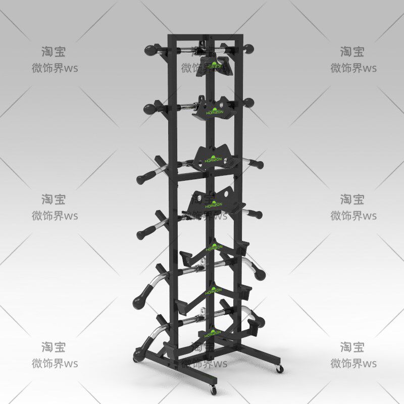 健身器材配件放置架子飞鸟拉力把手J异性杆挂放收纳架展示架