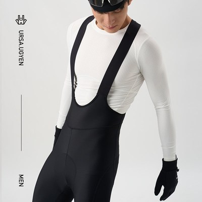 NEZA「罴.墨金3.0」男款抓绒透气保暖背带骑行R裤秋冬季公路自行