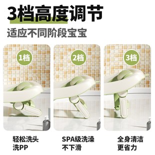 婴儿洗澡盆浴g盆龙宝宝可折叠幼儿坐躺大号浴桶小孩新生儿童用品