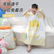 儿童游泳速干浴巾斗篷浴袍带帽女童男童温泉浴衣巾吸水快干沙滩巾