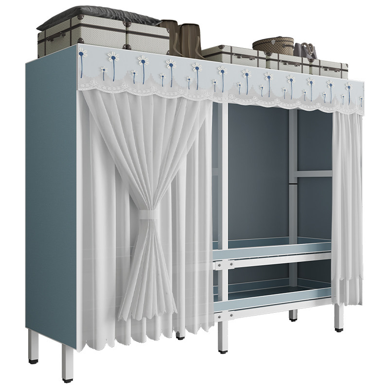 纱帘出租房卧室家用全钢架结构女孩挂儿童组装布,住宅家具,简易衣柜,淘宝优惠券,粉丝福利购,淘宝优惠卷