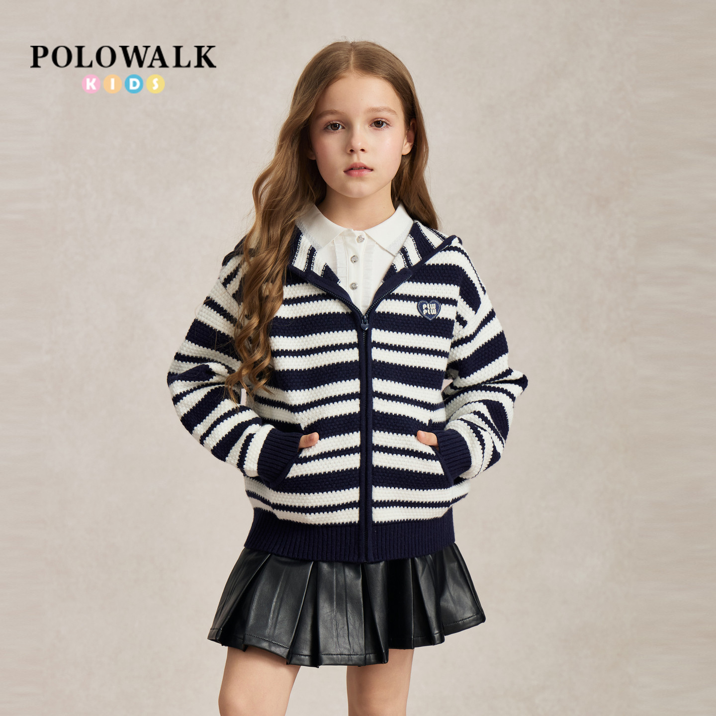 POLOWALK女童秋季新品针织衫