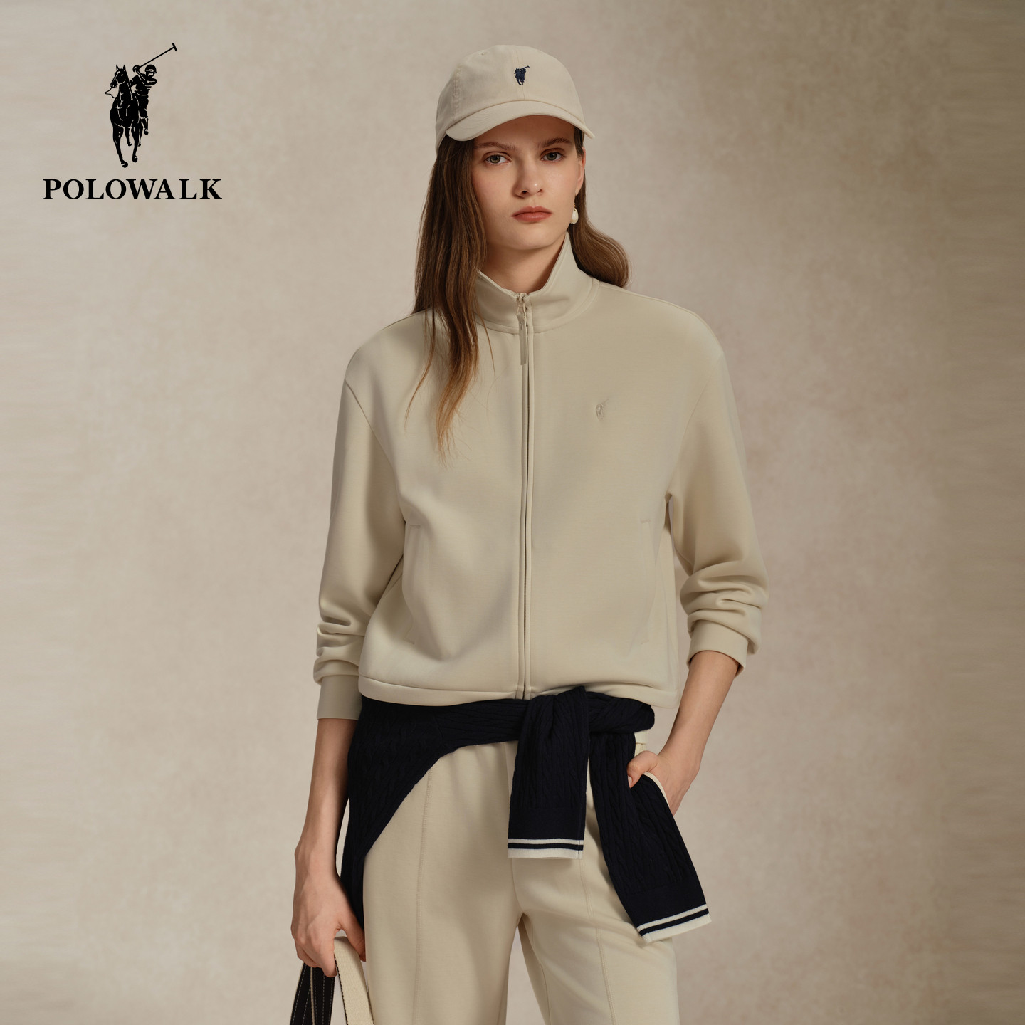POLOWALK秋季女拉链卫衣套装