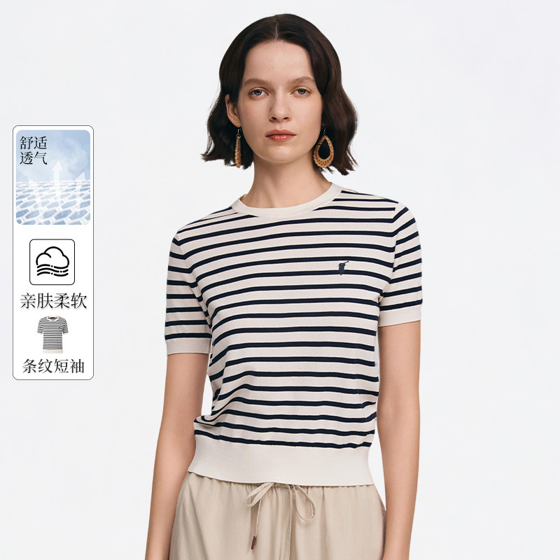 POLOWALK女式短袖针织衫2026夏季