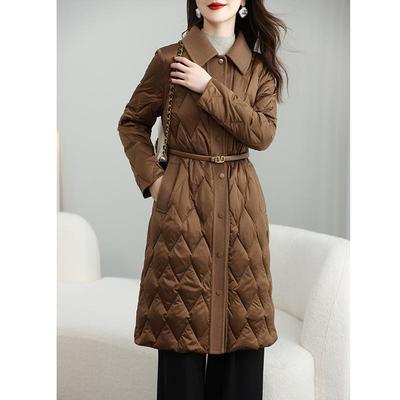 极速美拉德轻薄鹅绒服中长