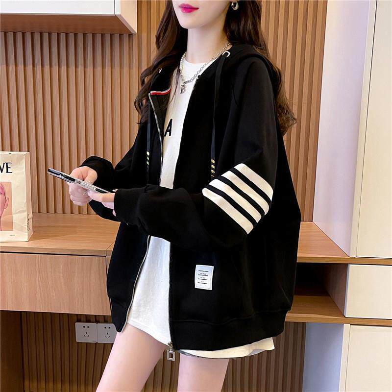 新品初中生卫衣外套女2025春秋新款少女孩青少年开衫高中生学院风