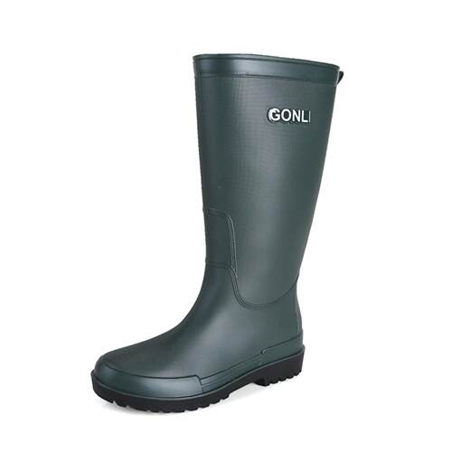 新品潮流男士雨鞋夏季外穿高筒钓鱼防水雨靴厚底耐磨低跟胶鞋防雨