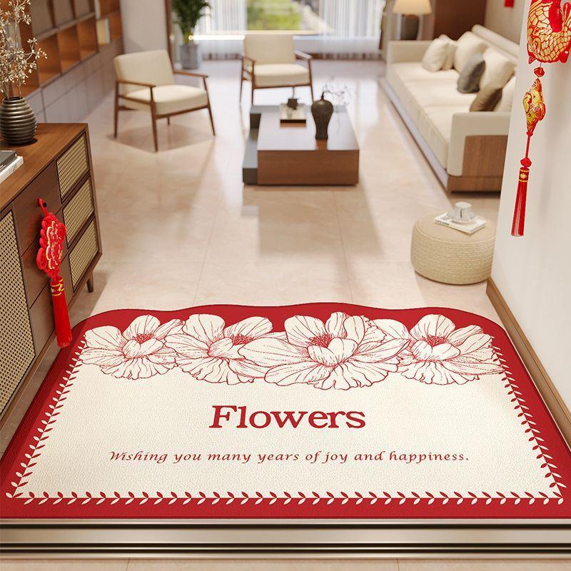 入户门地垫红色地毯门垫家