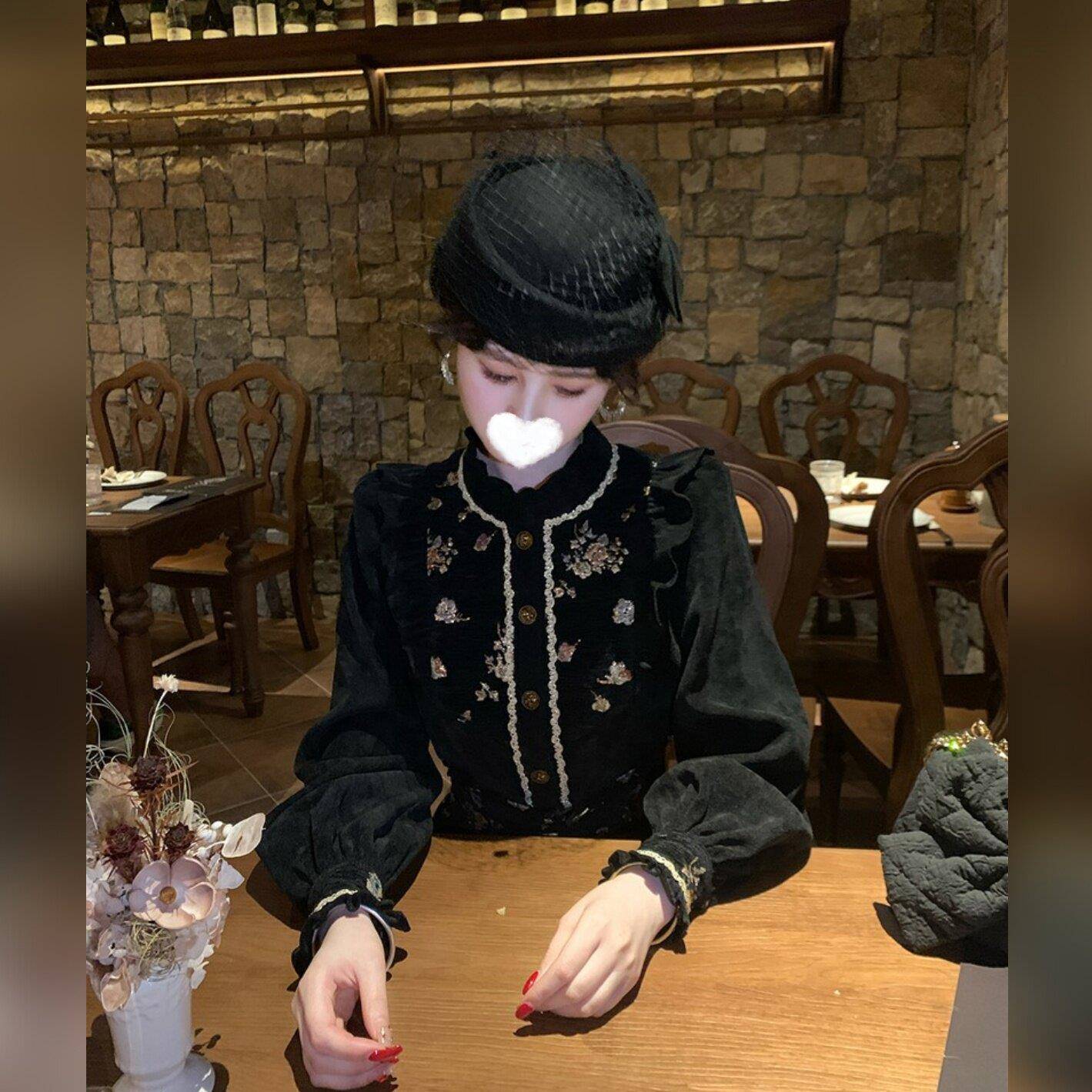 新品绝美复古chic宫廷风衬衫女高级感轻奢减龄洋气上衣2026年春秋