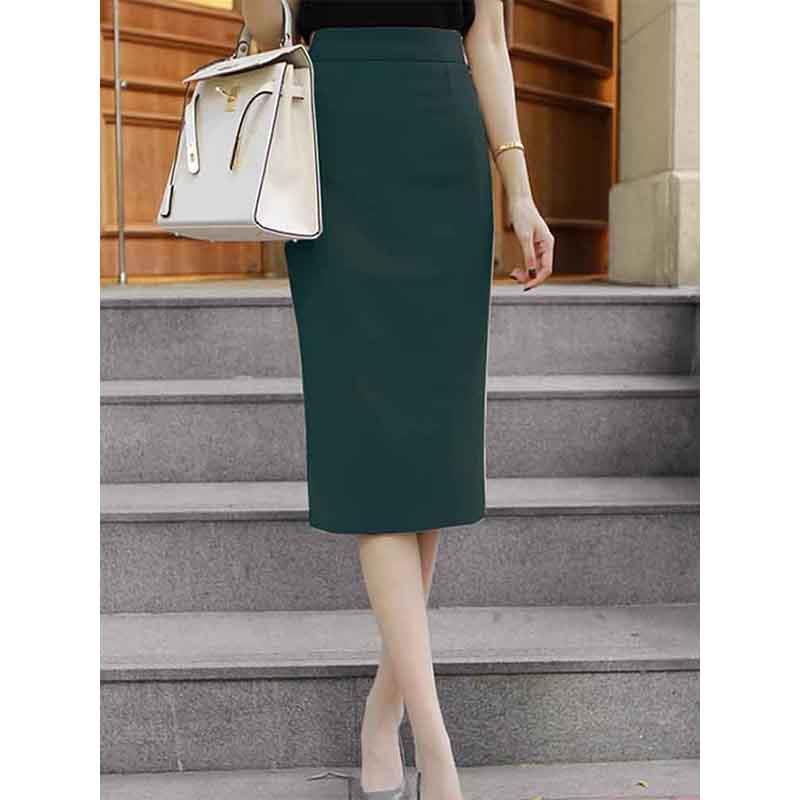 新品2026春秋季西装半身裙女高腰修身显瘦包臀裙中长款职业通勤一