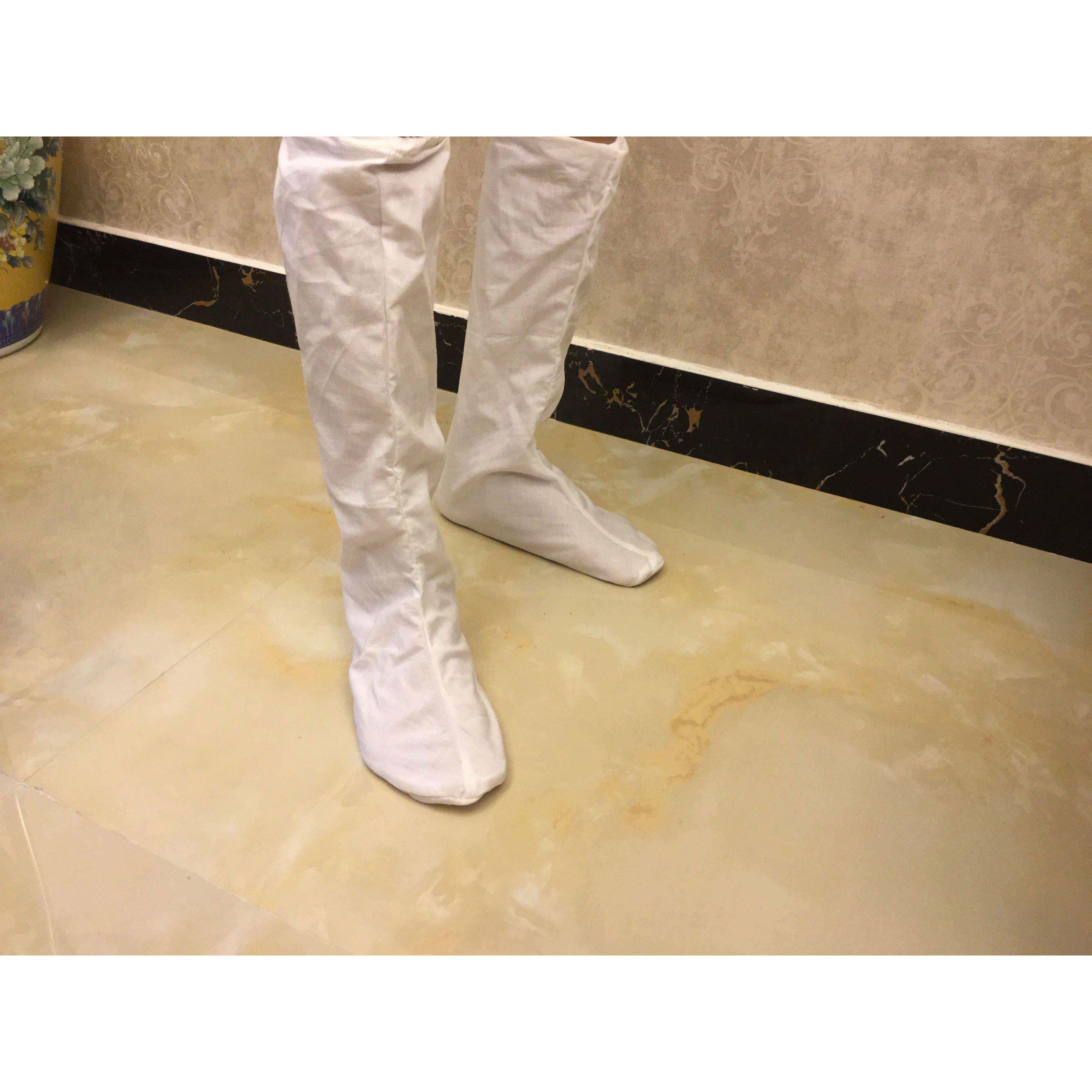 新品布袜古装男女袜子唐服汉服袜子白色云袜戏曲服装古装影视布袜