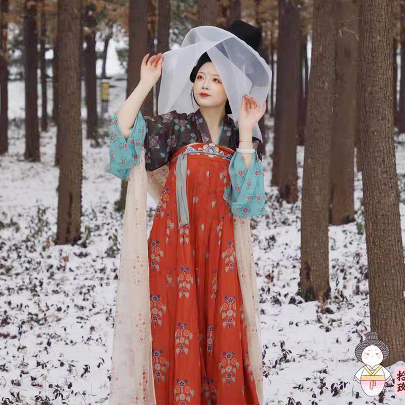 新品唐制帷帽古风汉服斗笠帽古代仕女女侠客遮脸防晒大帽檐帽子幕