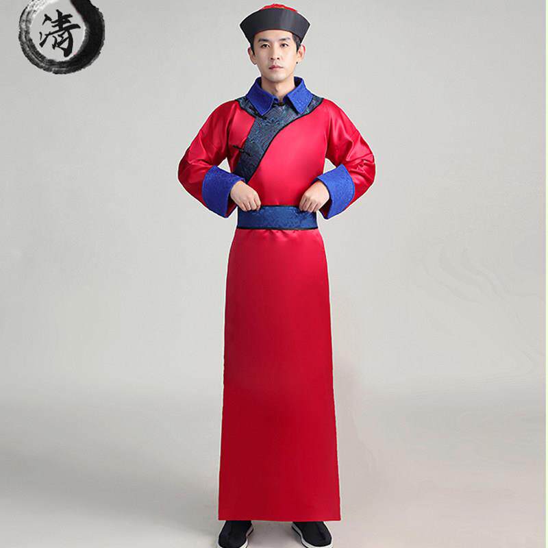 新品清朝太监服装宫廷总管太医公公侍卫官服古装男戏服年会舞台演