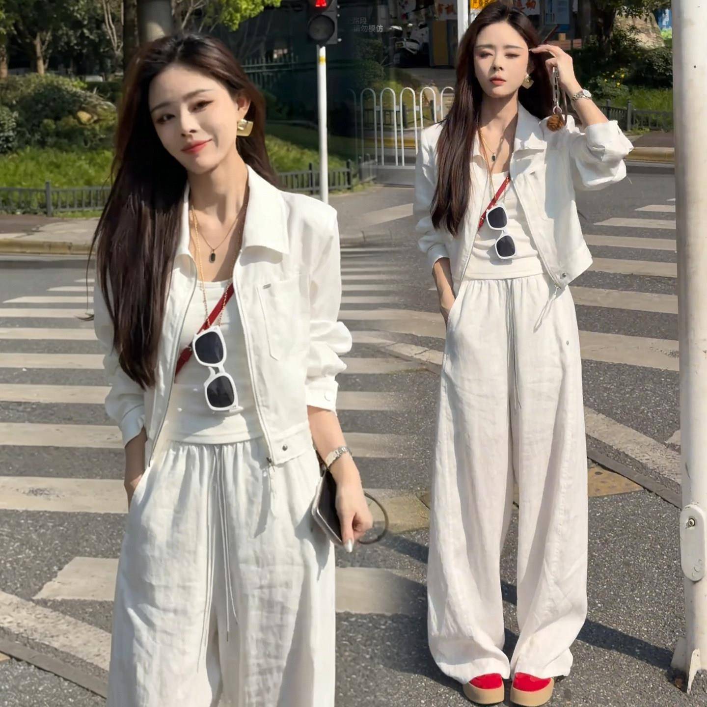 新品时尚短款外套女2026春季新款洋气宽松显瘦休闲小个子防晒开衫