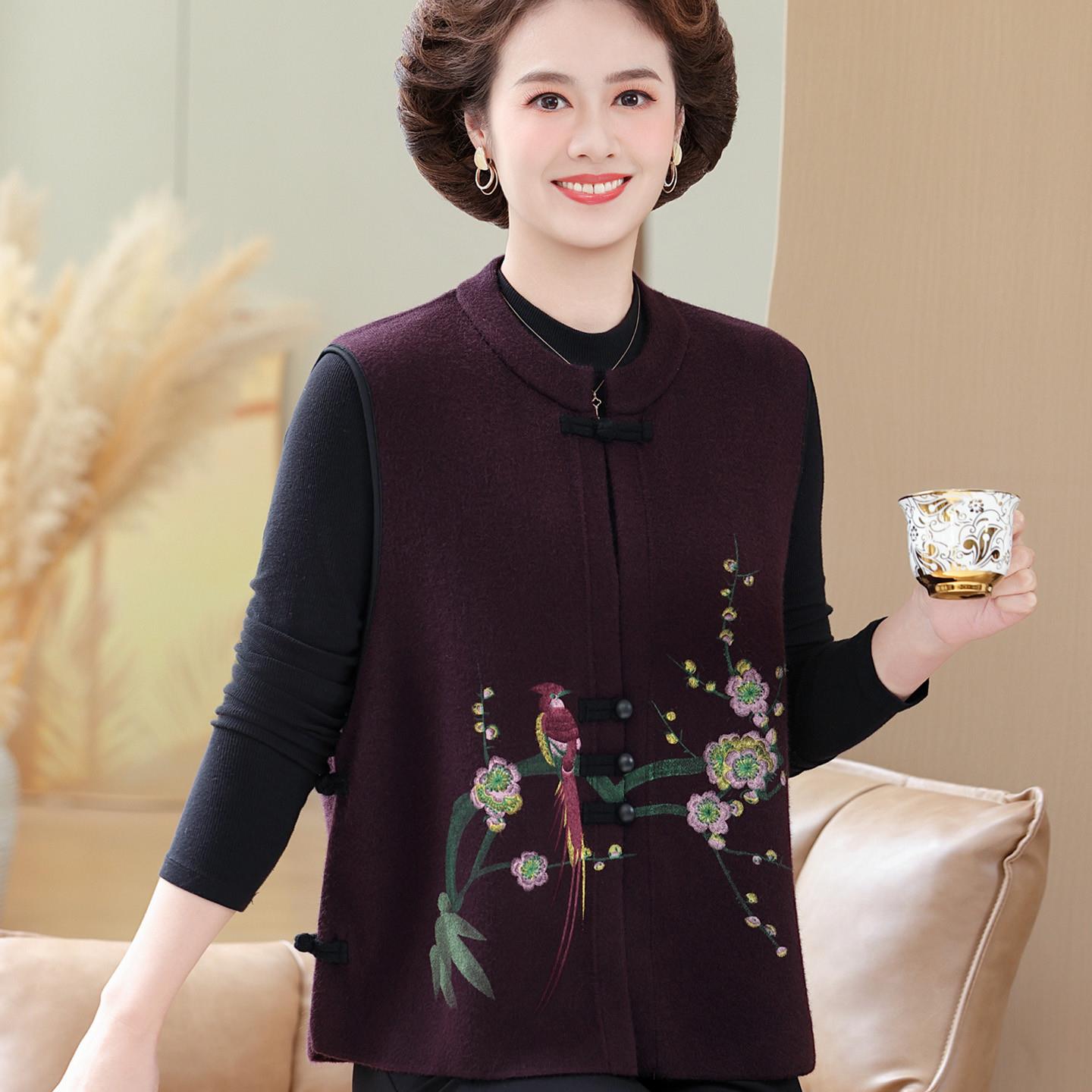 新品2025新款妈妈秋装针织