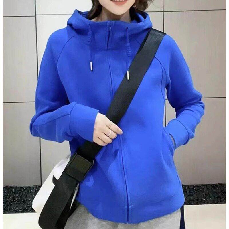 新品抽绳连帽卫衣女士秋季欧货爆款洋气宽松开衫上衣复古休闲运动