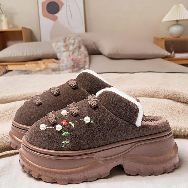 厚底棉拖鞋女款秋冬季2025