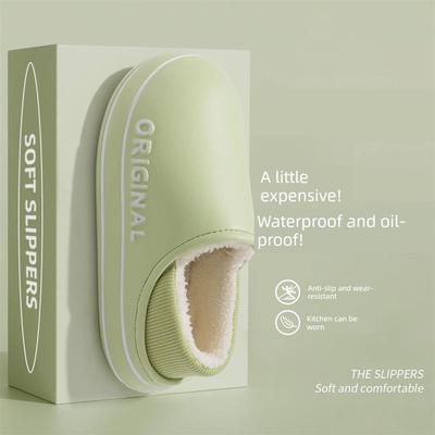 防水棉拖鞋男士冬季2025新