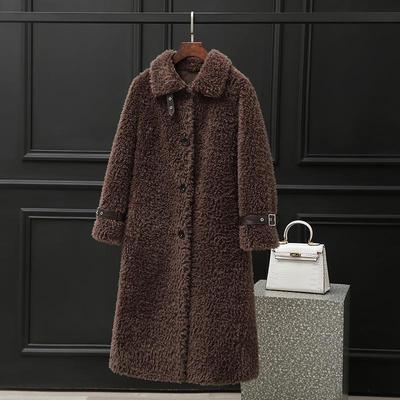 新品2022款颗粒羊剪绒皮草