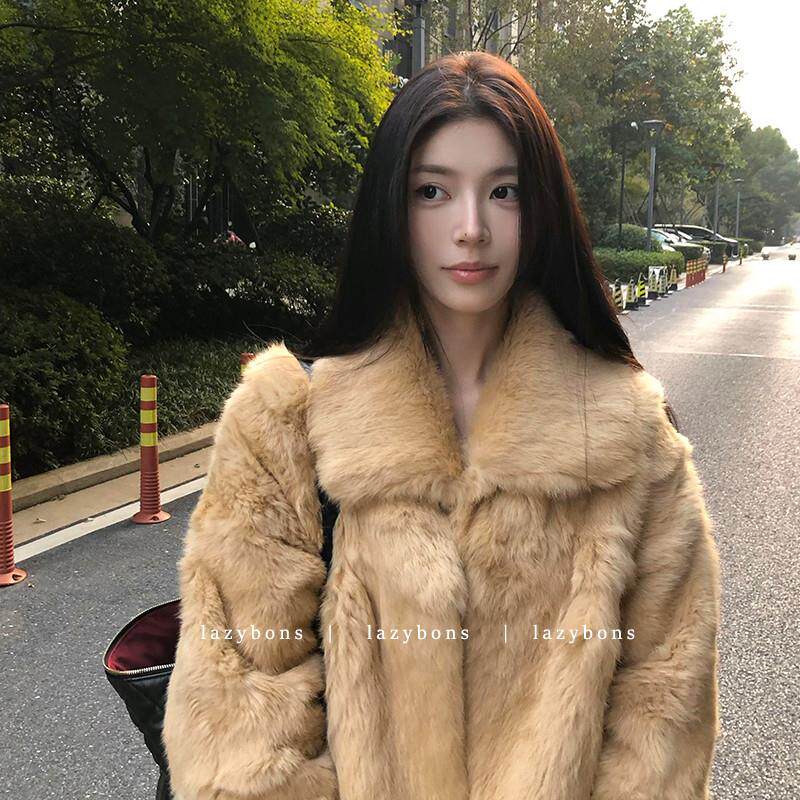 极速毛毛外套女秋冬轻奢高