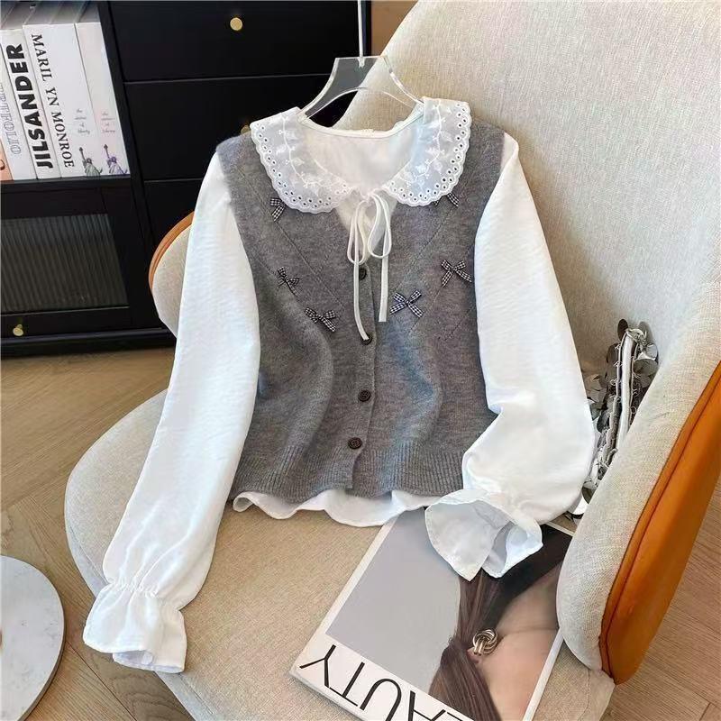 新品初中生女春秋庄学院风