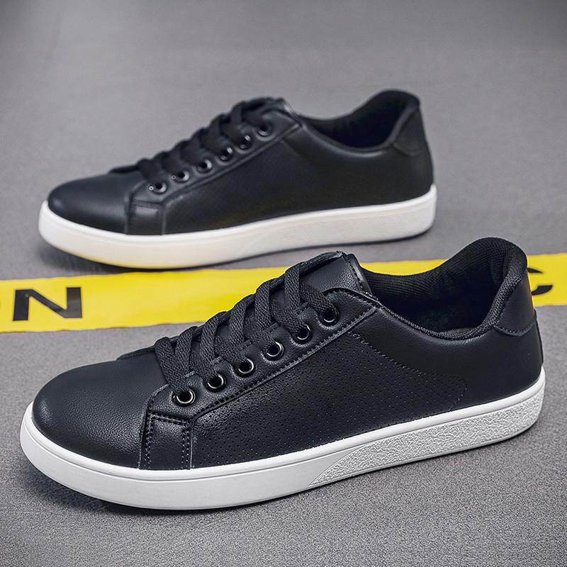 新品纯色百搭网面透气板鞋男士2026夏季新款休闲鞋子男小白鞋西装