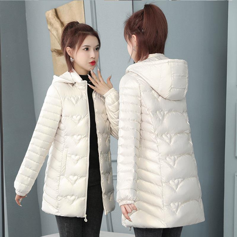 新品2026新款棉衣女中长款免洗亮面加厚修身洋气棉服时尚保暖棉袄