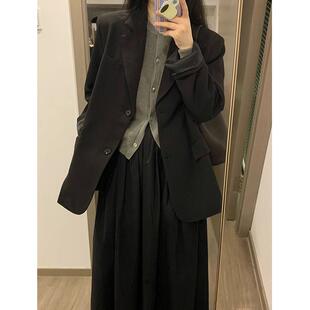 新品粉色西装外套女小个子2023春秋款高级感炸街韩版休闲显瘦通勤