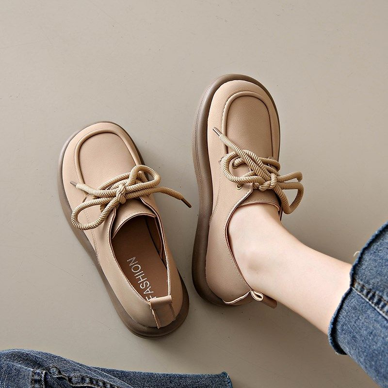 超软孕妇鞋春e秋大码41一43宽松单鞋外穿防滑休闲皮鞋2024新款女,女鞋,深口单鞋,淘宝优惠券,粉丝福利购,淘宝优惠卷