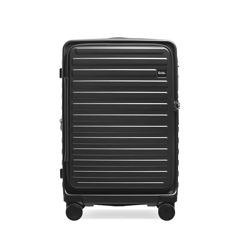 前开口hinomoto日乃本t一键刹车行李箱纯pc拉炼箱密码海关锁旅行