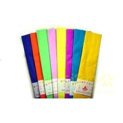学生 彩色皱g纹纸 手揉纸 手工折纸 包装纸 花艺纸褶皱纸