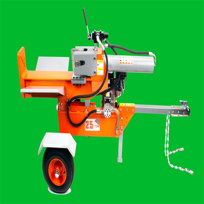 WP-250立卧两用液压劈柴机可拖挂移动式劈木机十字刀木墩劈裂机