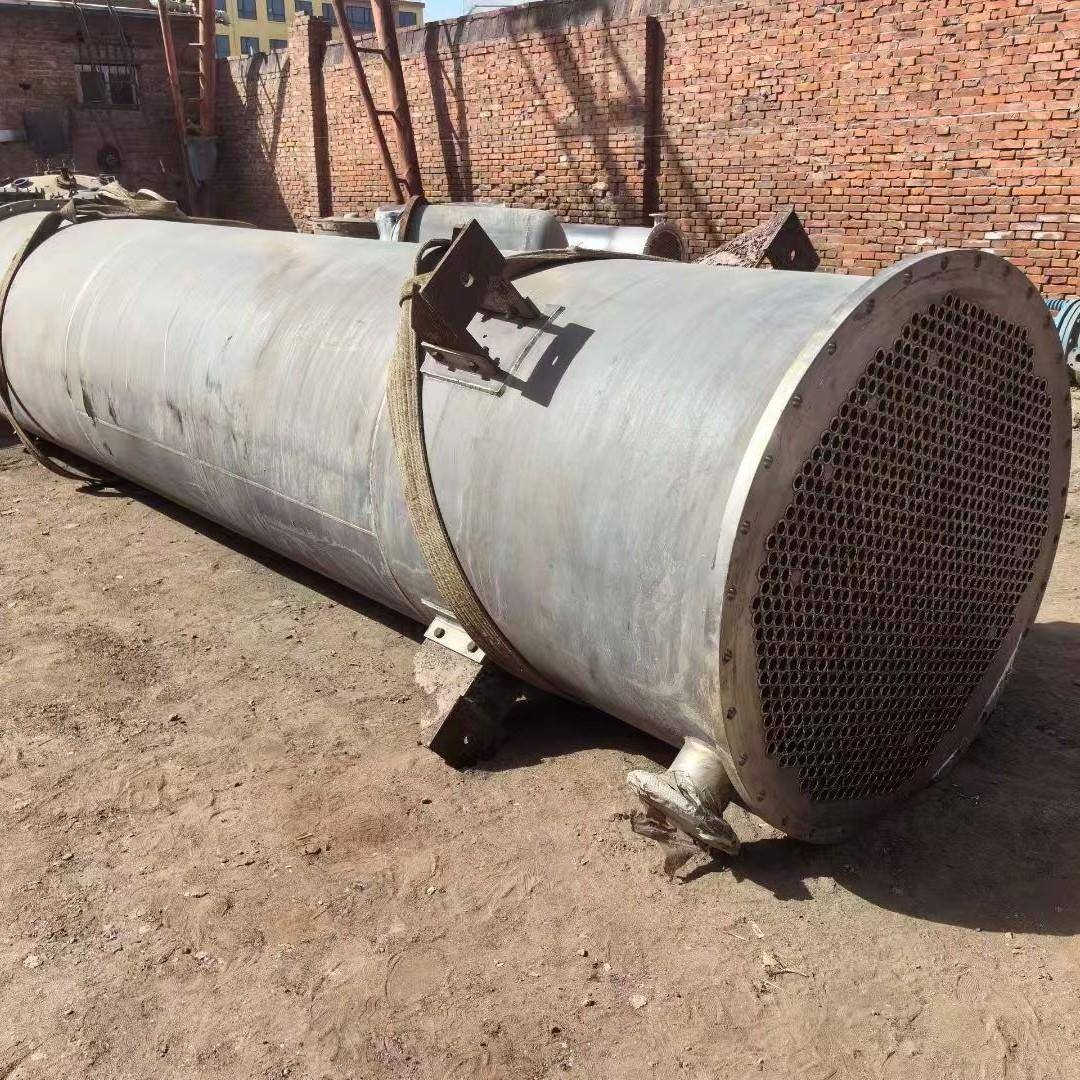 二手全钛材冷凝器列管冷凝器不锈钢列管冷凝器钛材缠绕冷凝器