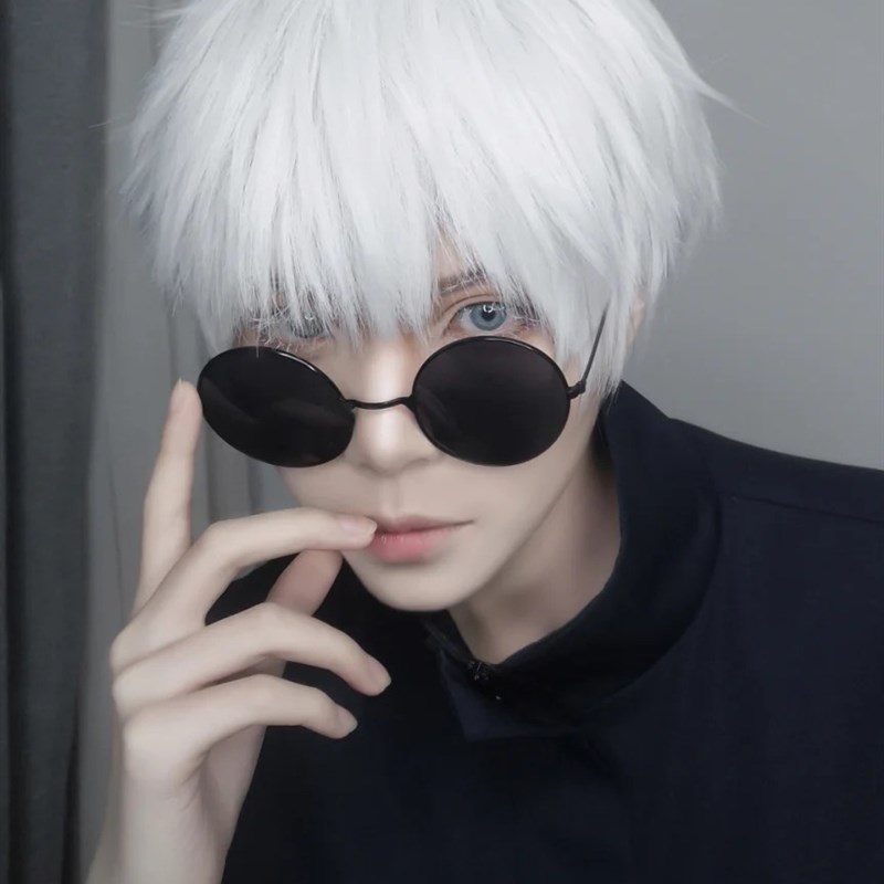 白色假发男短发全头套式日系少年感男生光遇cos基佬万用整顶发套