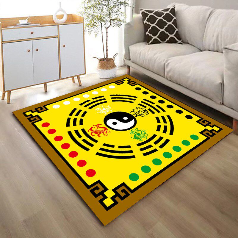 道家先天后天太极八卦图地毯地垫打坐垫加厚加密踏罡步斗罡毯定制