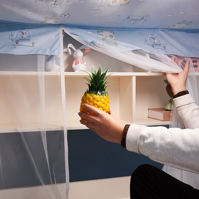子母床蚊帐家用2021年新款儿童上下铺专用梯形下床母子床蒙古包女