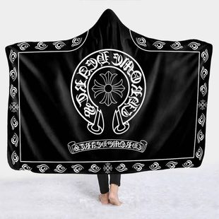 男生宿舍连帽双层保暖盖毯披肩居家沙发懒人毯寝室办公午睡斗篷