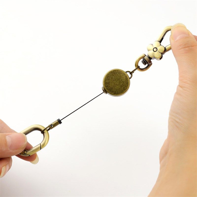 梅花挂扣伸缩扣挂饰易拉扣钥匙扣包包挂件饰品卡套花型防丢防盗绳,服饰配件/皮带/帽子/围巾,钥匙扣,淘宝优惠券,粉丝福利购,淘宝优惠卷