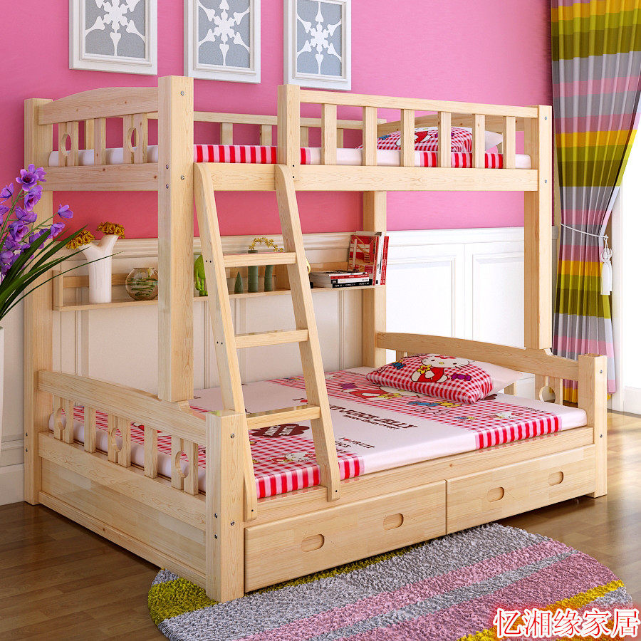 包邮实木儿童床儿童上下床双层床儿童高低床儿童子母床梯柜床,住宅家具,高低/子母床,淘宝优惠券,粉丝福利购,淘宝优惠卷