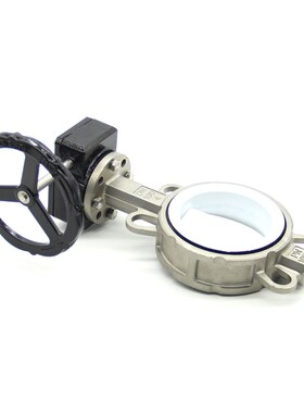 全衬不锈钢对夹式软密封蝶阀30416L自来水耐腐蚀D371F-16P四氟板