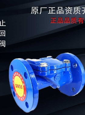止回阀H44X-16Q球墨铸铁橡胶瓣止回阀污水自来水单向阀卧式逆止阀
