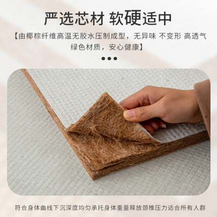 椰棕床垫定制任意尺寸家用卧室阳台飘窗薄垫日式可折叠榻榻米地垫