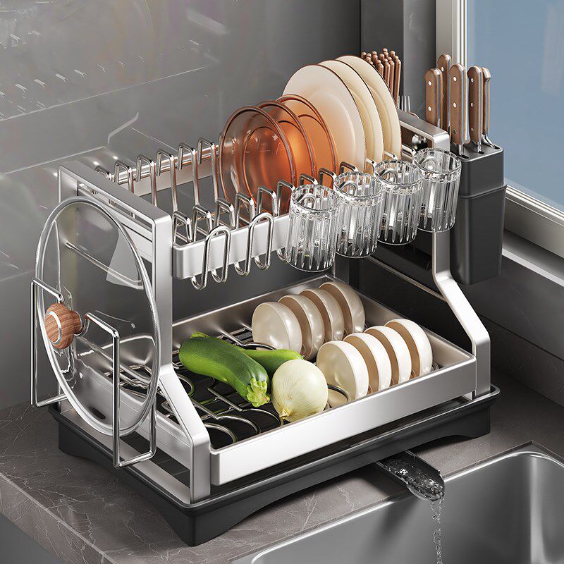 厨房不锈钢放碗盘碗碟碗架收纳架沥水架置物架家用台面多功能碗筷,厨房/烹饪用具,碗架,淘宝优惠券,粉丝福利购,淘宝优惠卷